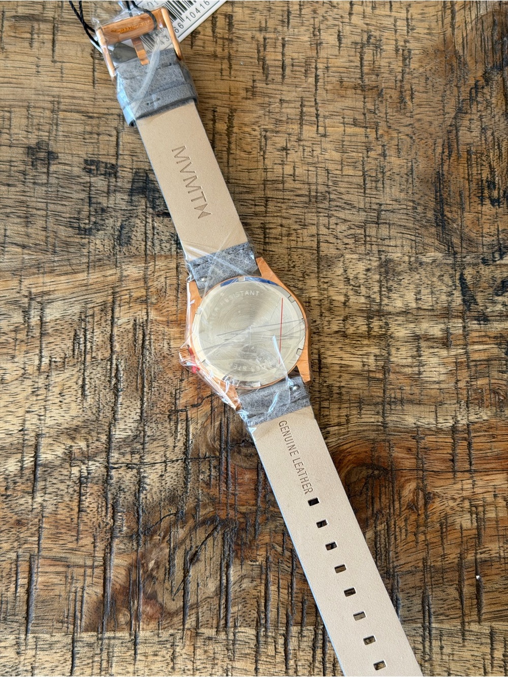 NEW MVMT Rose Gold Watch w/ Grey Leather Strap + Box & Papers - Picture 7 of 8